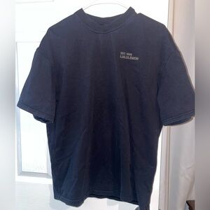 Lululemon womens brushed heavy weight cotton crewneck t shirt size small 2-4-6